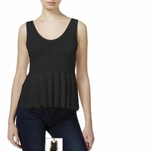 Rachel Roy peplum sweater tank NWT SIze xs